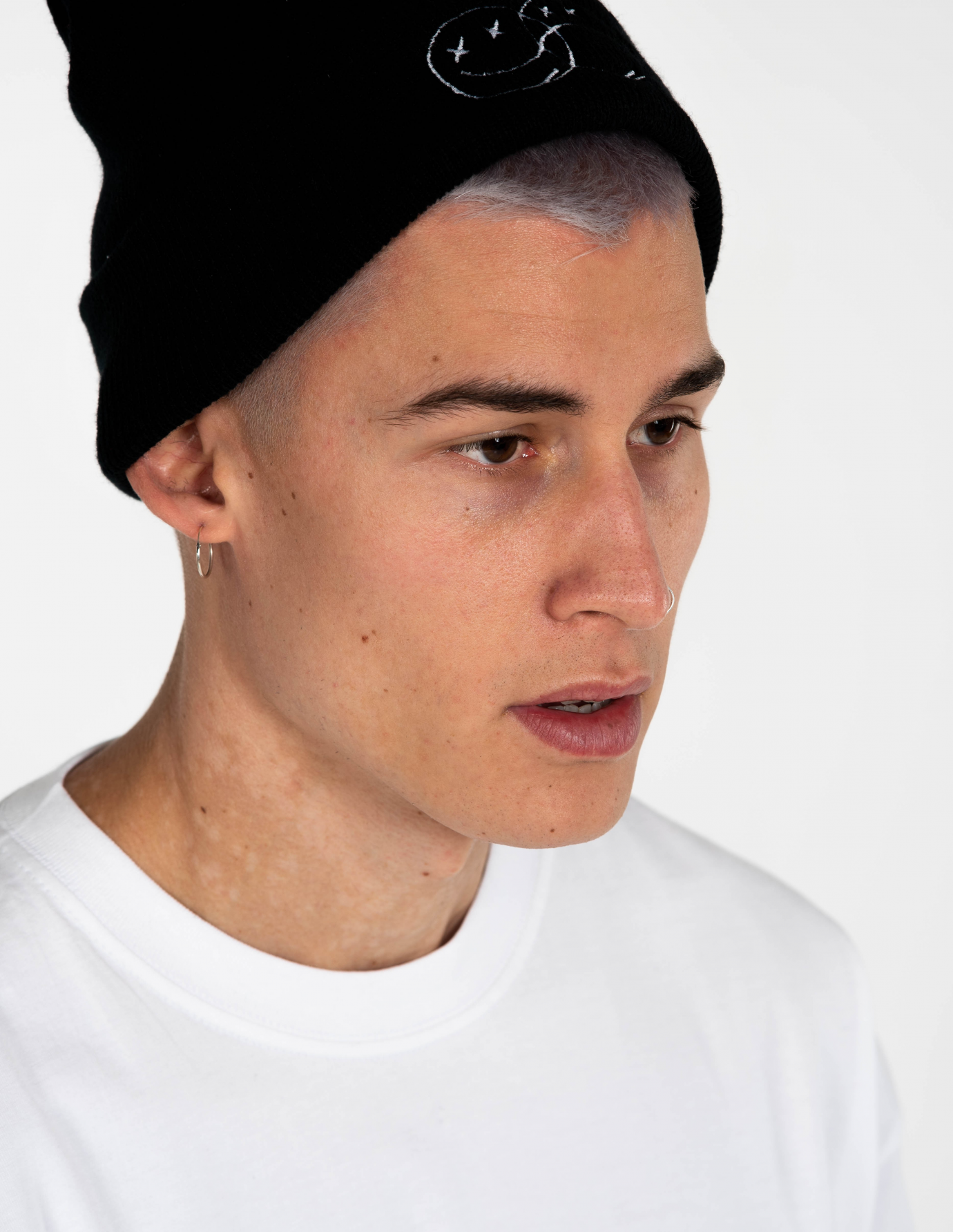 Faces Beanie Black